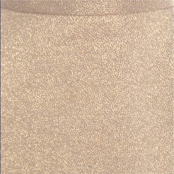 Dolce & Gabbana Matte Gold Cloque Knit Pencil Skirt